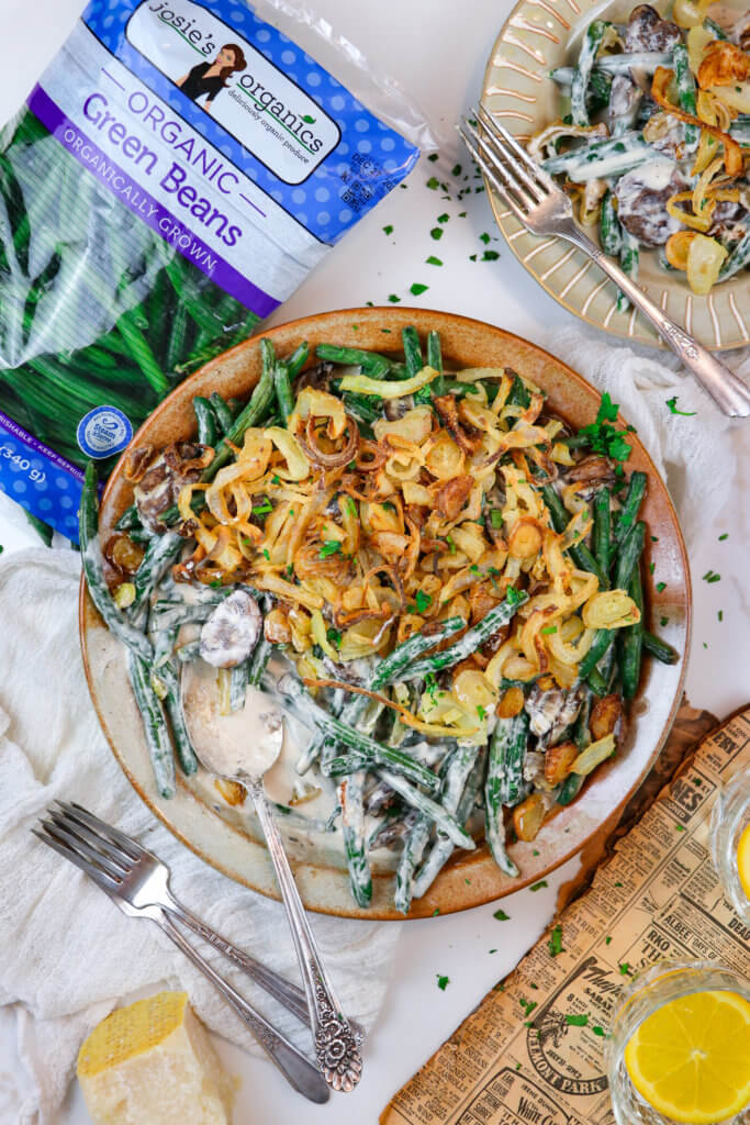 Crispy Shallot Green Bean Casserole
