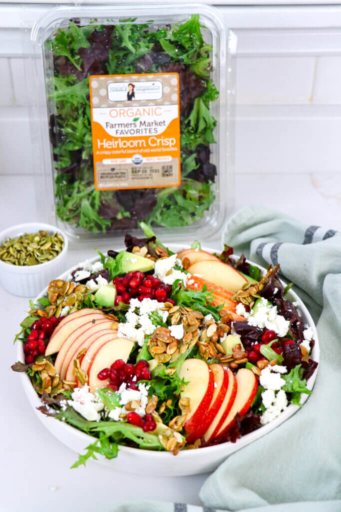 Heirloom Crisp Salad with Apples & Caramelized Pumpkin Seeds