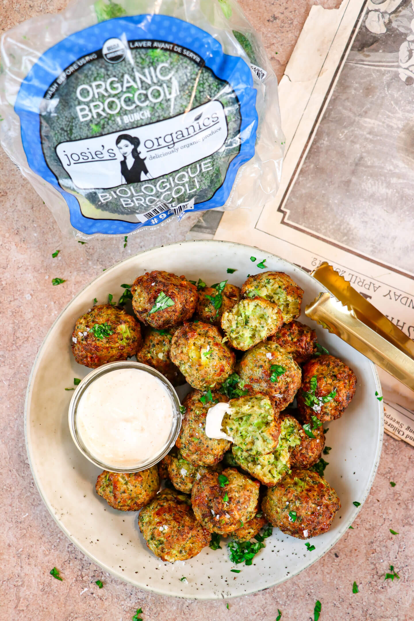 Air Fryer Broccoli Cheddar Bites