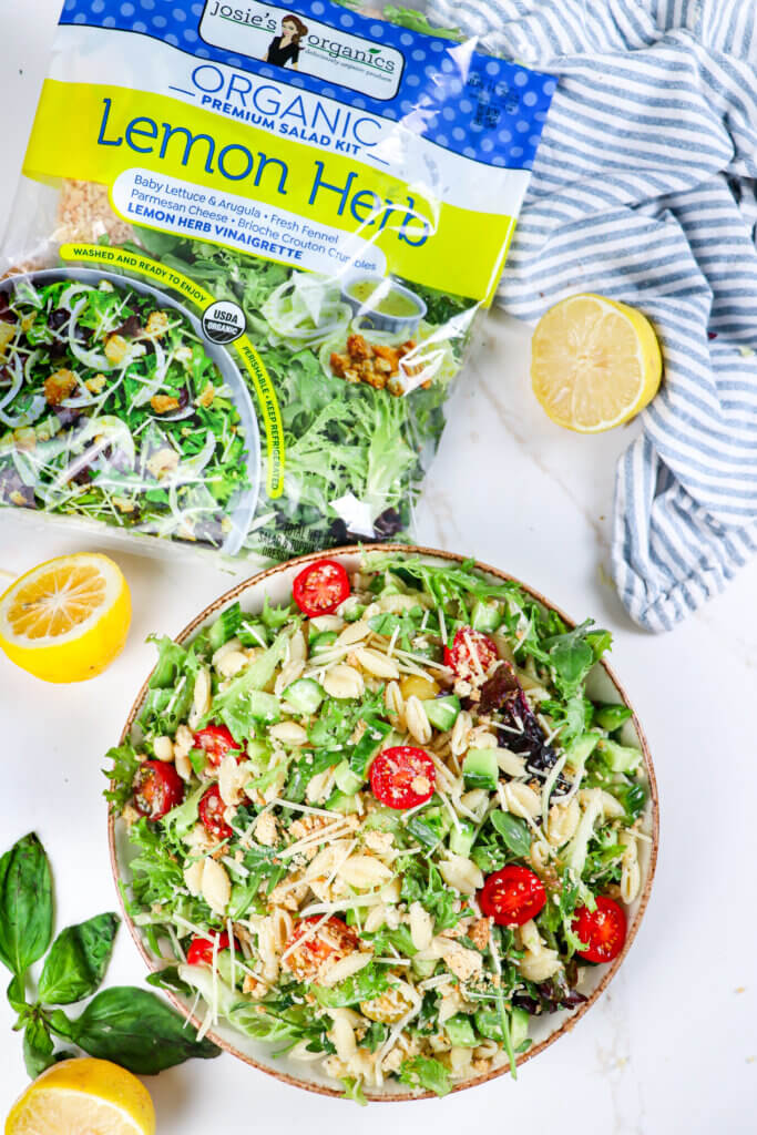 Lemon Herb Orzo Pasta Salad