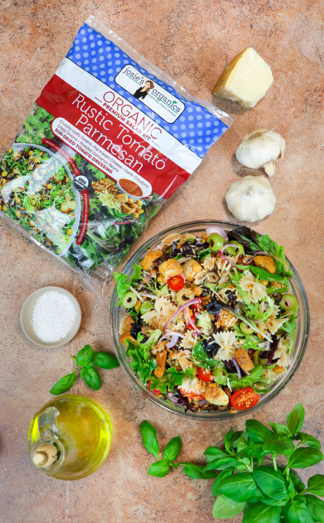 Rustic Tomato Parmesan Pasta Salad