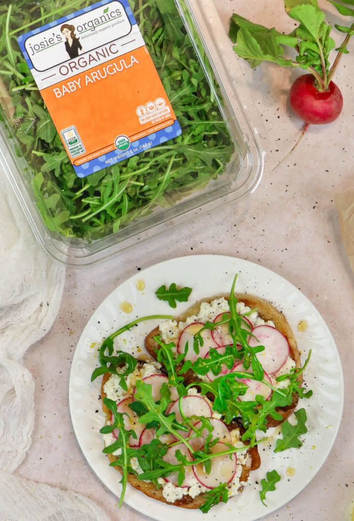 Maple & Lemon Whipped Ricotta Toast with Arugula