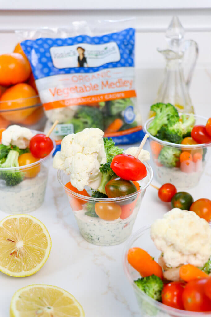 July Fourth Individual Veggie Cups