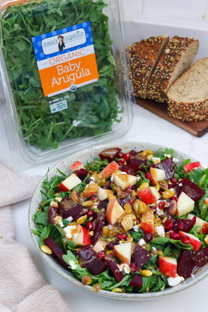 Marinated Beet & Apple Arugula Salad