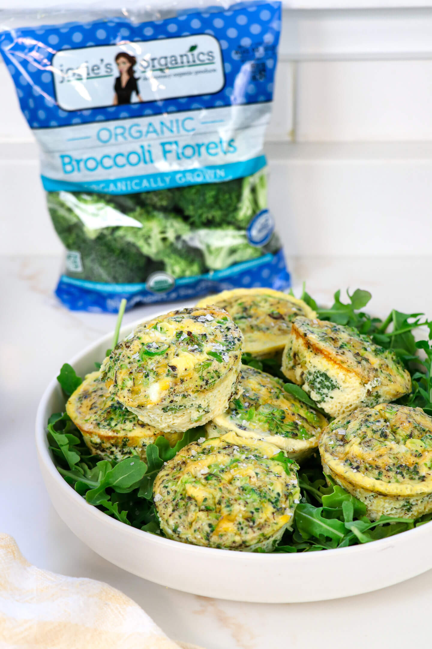 Mini Crustless Broccoli-Cheddar Quiche