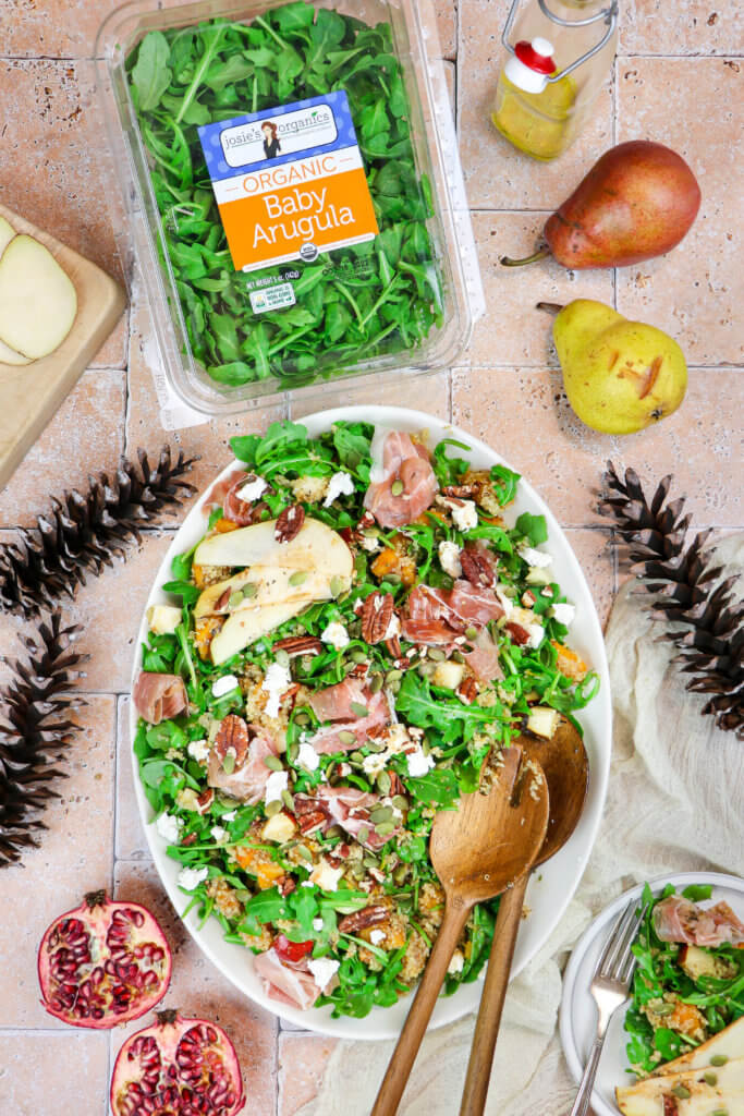 Pear & Prosciutto Arugula Salad