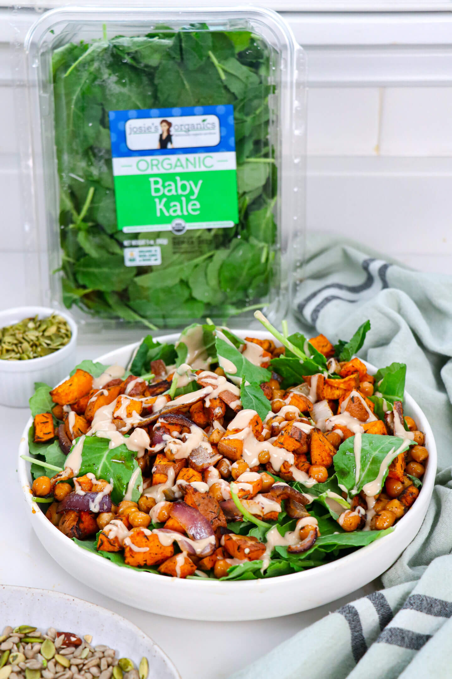 Sweet Potato & Chickpea Kale Bowl