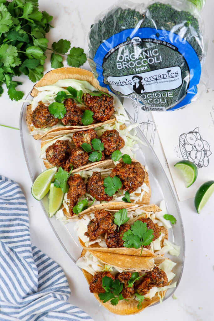 Vegan Crispy BBQ Broccoli Tacos