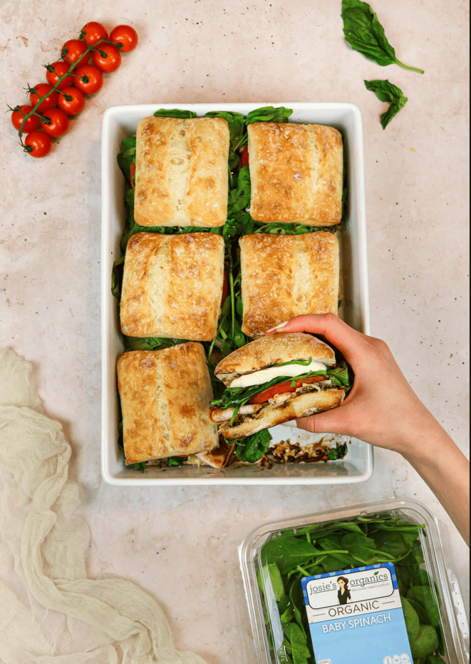 Baked Turkey Caprese Sandwich