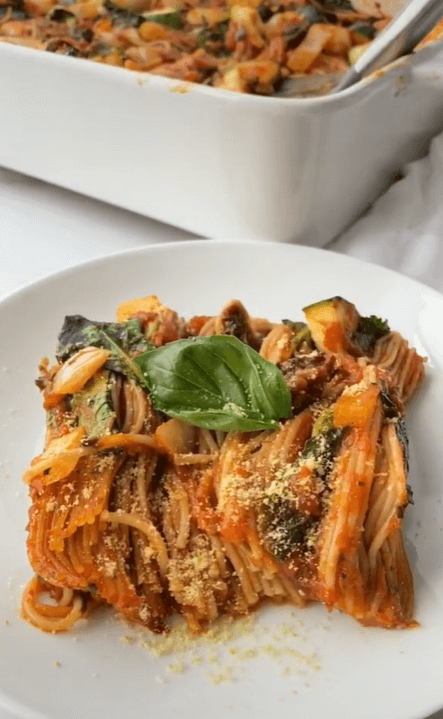 Vegan Baked Spaghetti